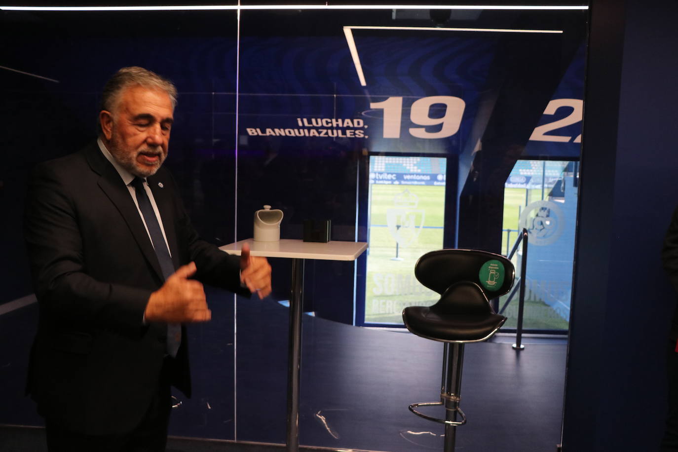 La entidad blanquiazul muestra las notables mejoras acometidas en El Toralín, que marcan el desarrollo futuro de su proyecto deportivo. La investión en los dos últimos años alcanza los cinco millones de euros. 