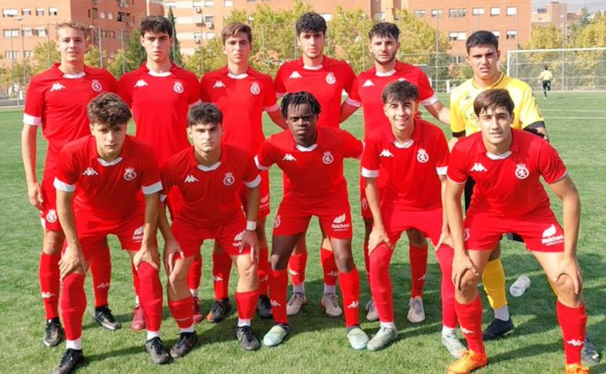 Alineación de Juvenil A de la Cultural para medirse al Ciudad Alcobendas.