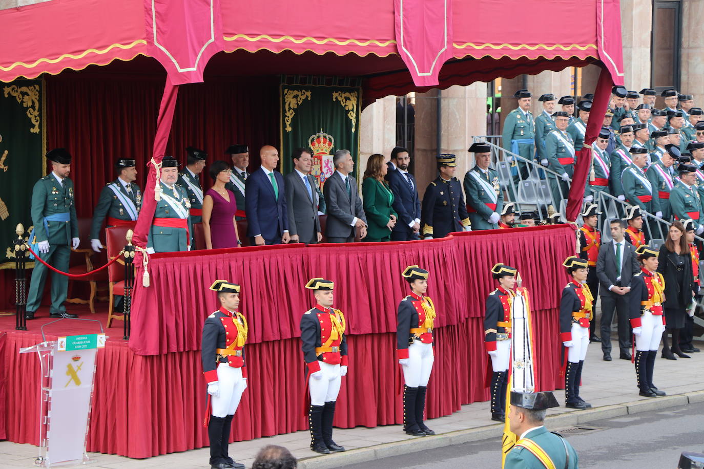 Acto central de la semana institucional de la Guardia Civil en León. 