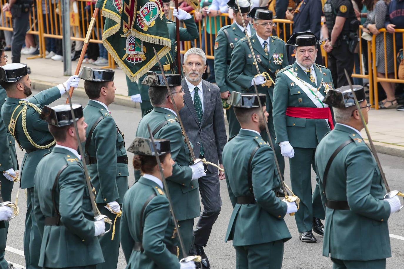 Acto central de celebración de la festividad de la patrona de la Guardia Civil en León. 