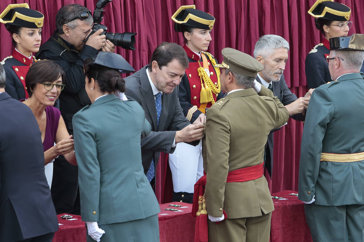 Acto central de celebración de la festividad de la patrona de la Guardia Civil en León. 