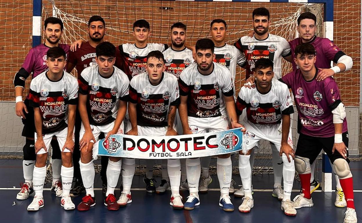 Formación del Domotec FS en este primer partido de la temporada.