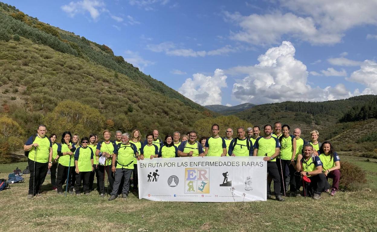 ELcolectivo en Ruta por las enfermedades raras' recorre la montaña de Riaño.