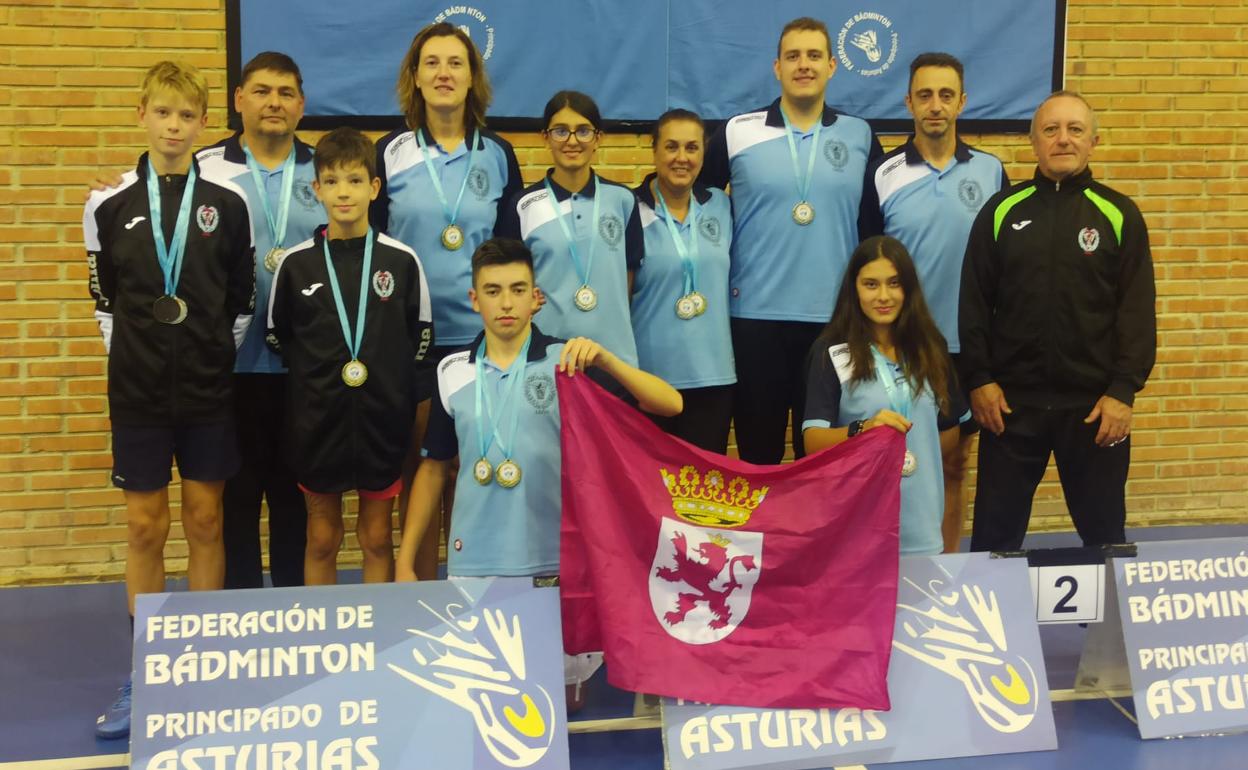 Los leoneses sumaron once medallas en Pravia (Asturias).