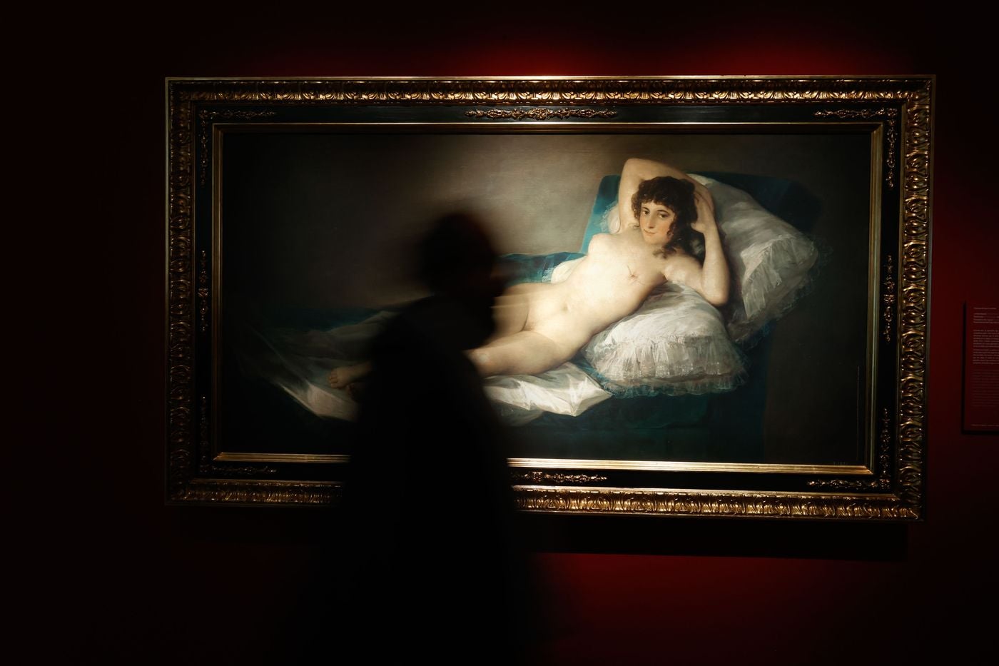 Réplica de «La maja desnuda» de Goya (entre otras obras), con pechos con mastectomías, que forma parte de la exposición que la Fundación Cultura en Vena organiza en el Museo Thyssen con motivo del Día Internacional lucha contra el cáncer de mama que se celebra este 19 de Octubre. 