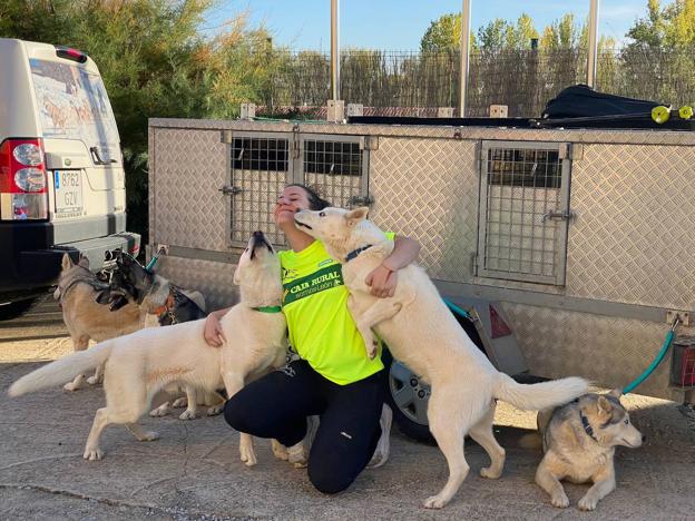 El mushing es la prueba deportivo que consiste en carreras de trineos tirados por perros