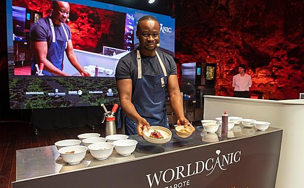 Dieuveil Malonga decidió volver a su tierra después de formarse como cocinero en Francia y Alemania.