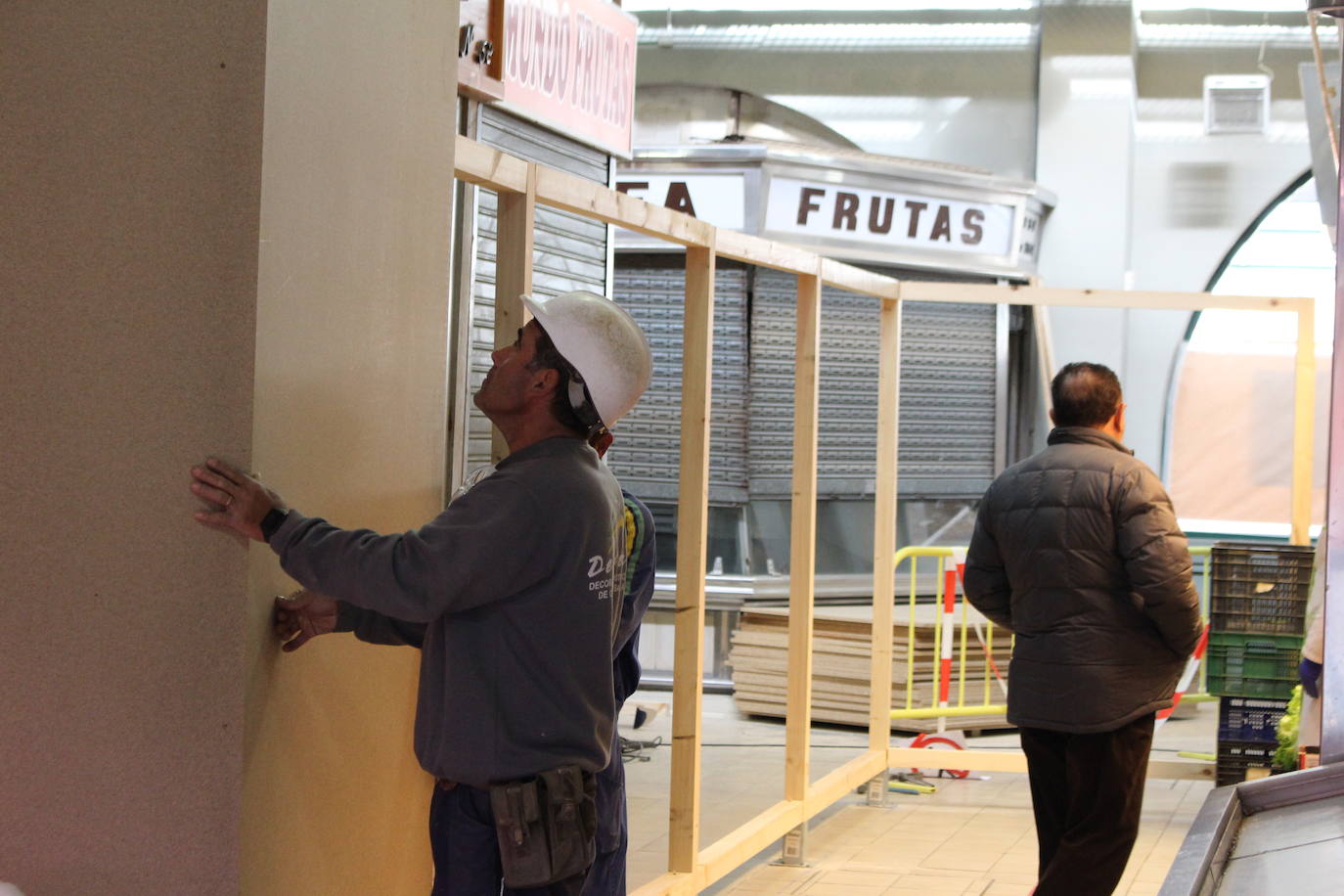 Fotos: Obras en el Mercado del Conde Luna