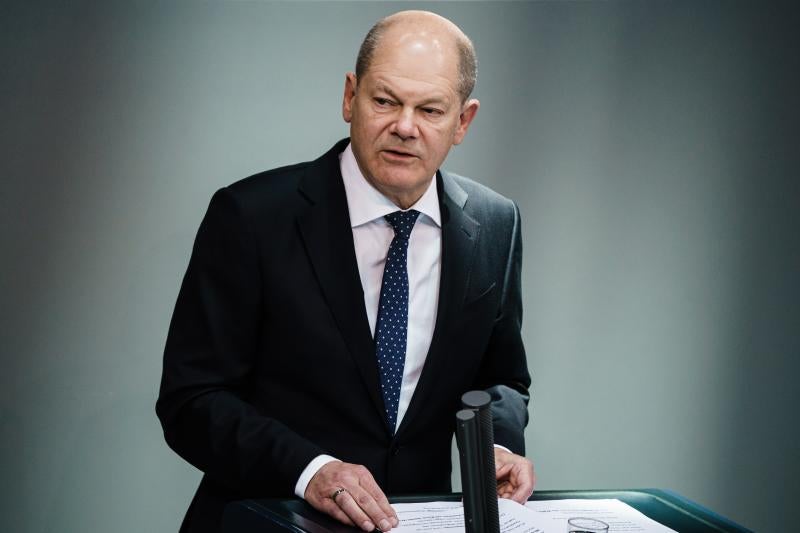 El canciller Olaf Scholz ha anunciado que Alemania mantendrá el apoyo a Ucrania «el tiempo que sea necesario»