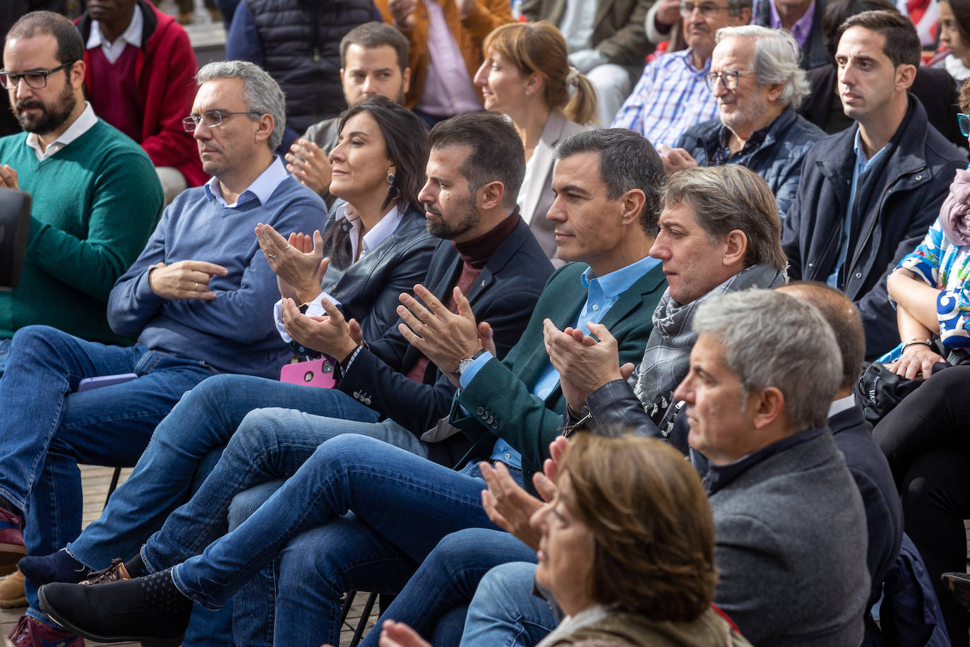 Acto político del PSOE con la participación del secretario general del partido y presidente del Gobierno, Pedro Sánchez