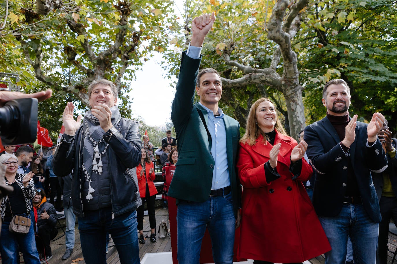Acto político del PSOE con la participación del secretario general del partido y presidente del Gobierno, Pedro Sánchez