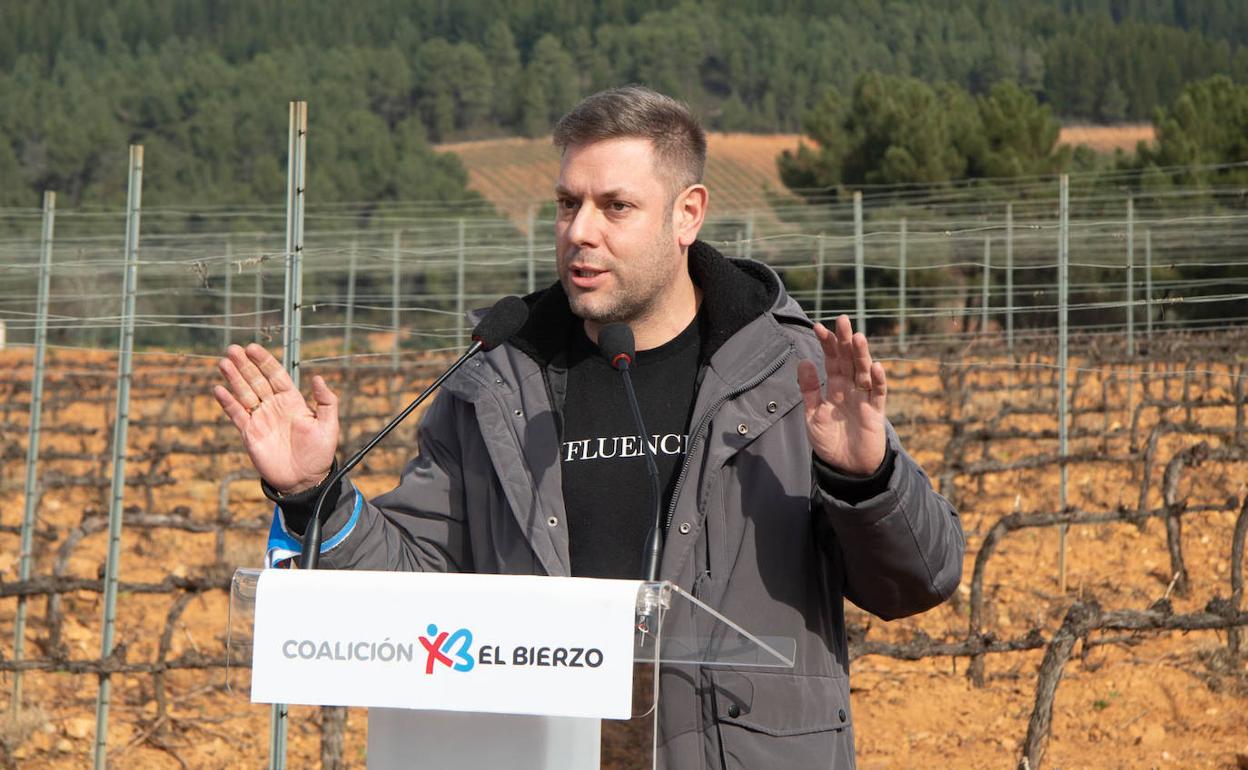 Iván Alonso, secretario general de Coalición por el Bierzo, en una imagen de archivo. 