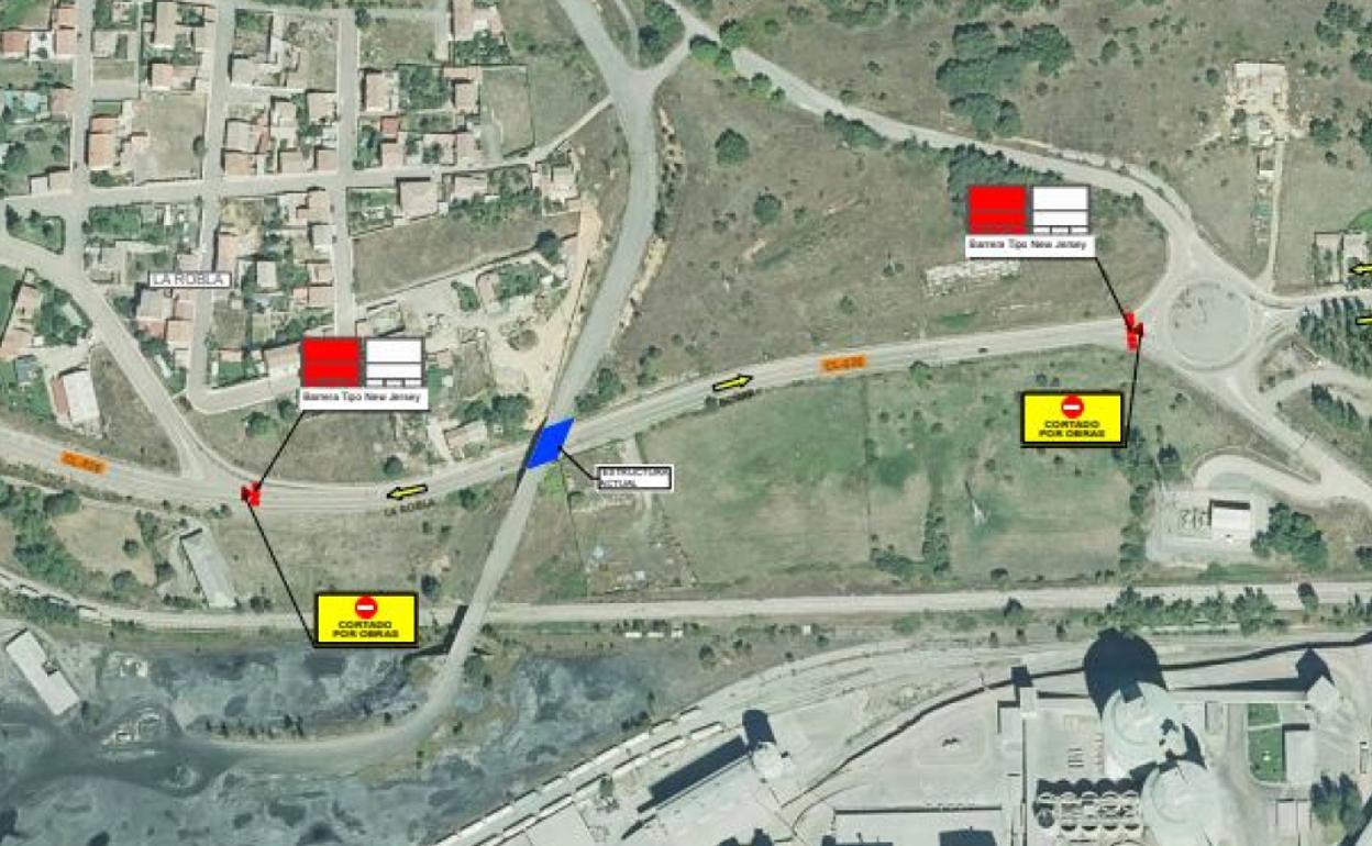 Plano del área que permanecerá cerrada la tráfico el próximo jueves.