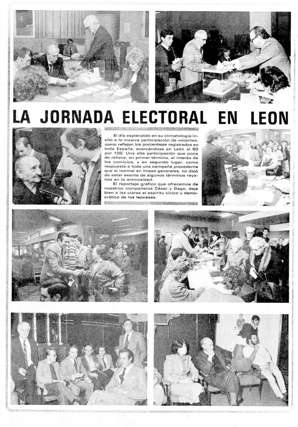 La provincia recuerda los más de 130.000 votos que sirvieron para que el PSOE alcanzara, 'POr el cambio', el gobierno de España. Diez millones de votos encumbraron a Felipe González, que tuvo en León uno de sus mítines más importantes en la historia de la política local con 10.000 asistentes. El PSOE logró el 48,4 % de los sufragios frente a la derecha. Este es el resumen de prensa de la época. 