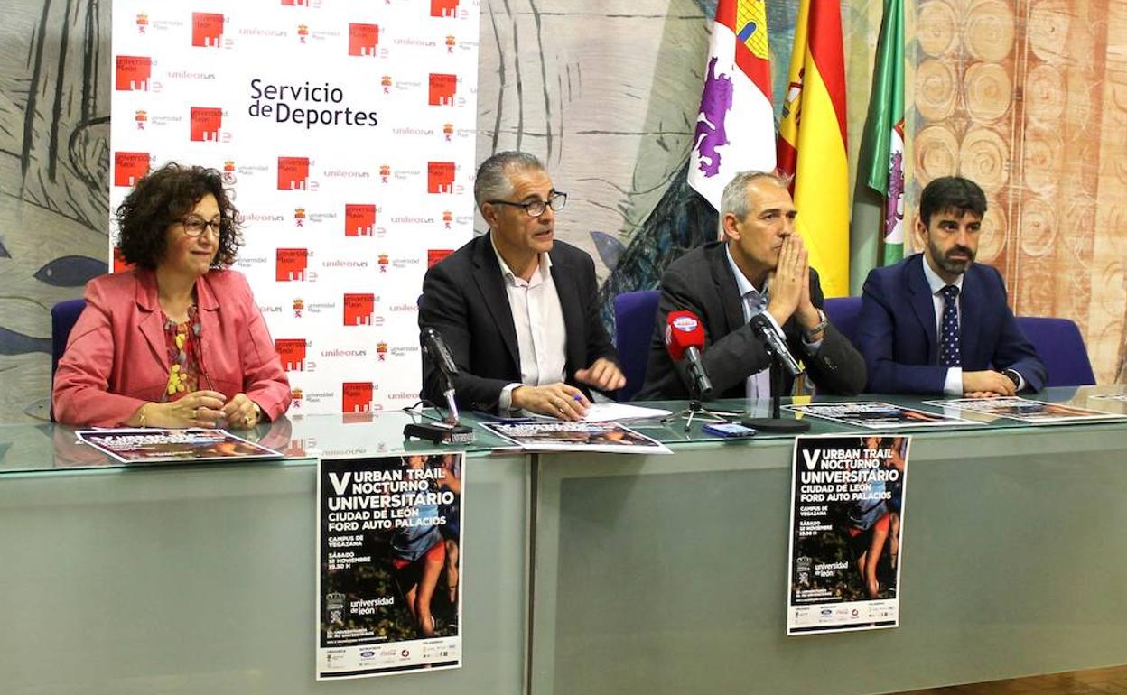 Presentación de la quinta edición del 'Urban Trail Nocturno Universitario Ciudad de León Ford Auto Palacios'