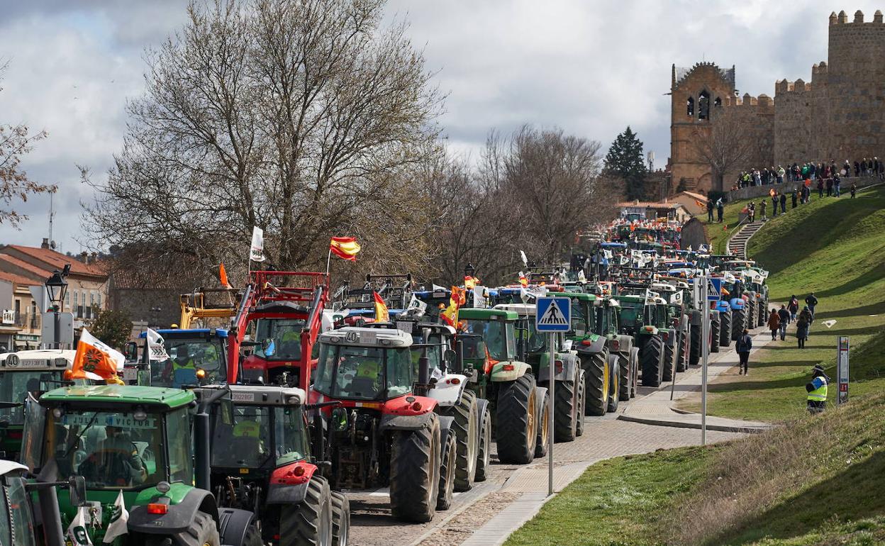 Movilización agraria en Ávila. 