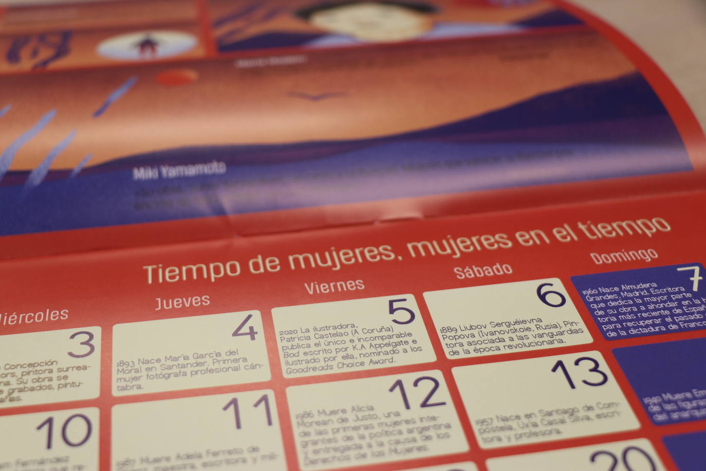 Presentación del calendario 'Tiempo de mujeres, mujeres en el tiempo' que tendrá como protagonistas a artistas visuales.