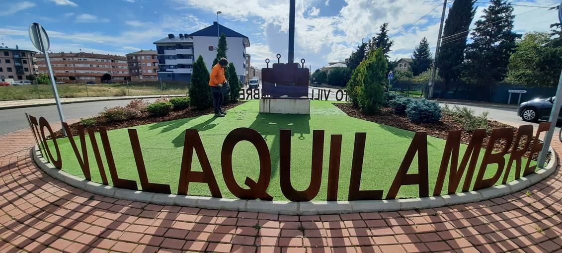 Las obras acometidas en Villaquilambre dentro del programa 'Zardino'.