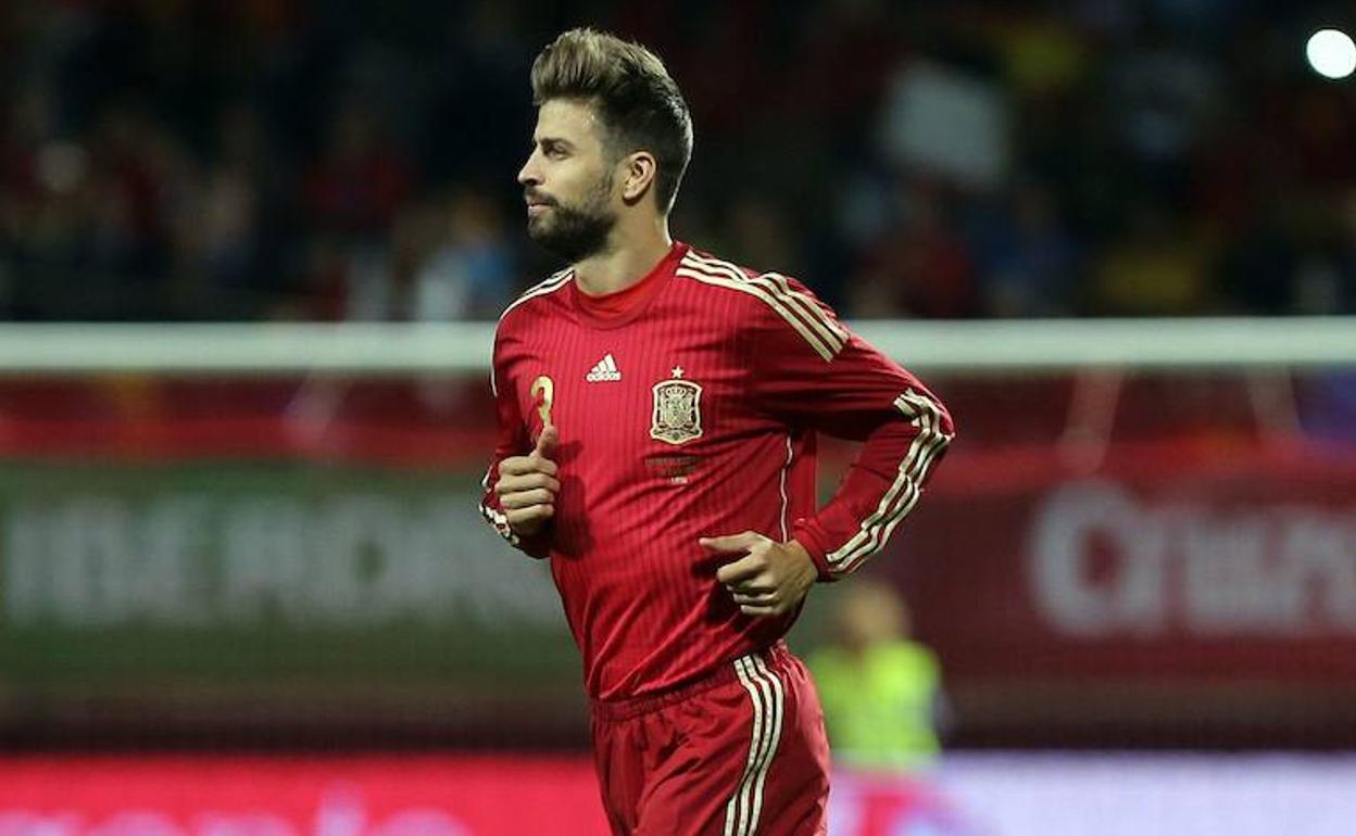 Gerard Piqué, en el partido ante Costa Rica en León en junio de 2015.