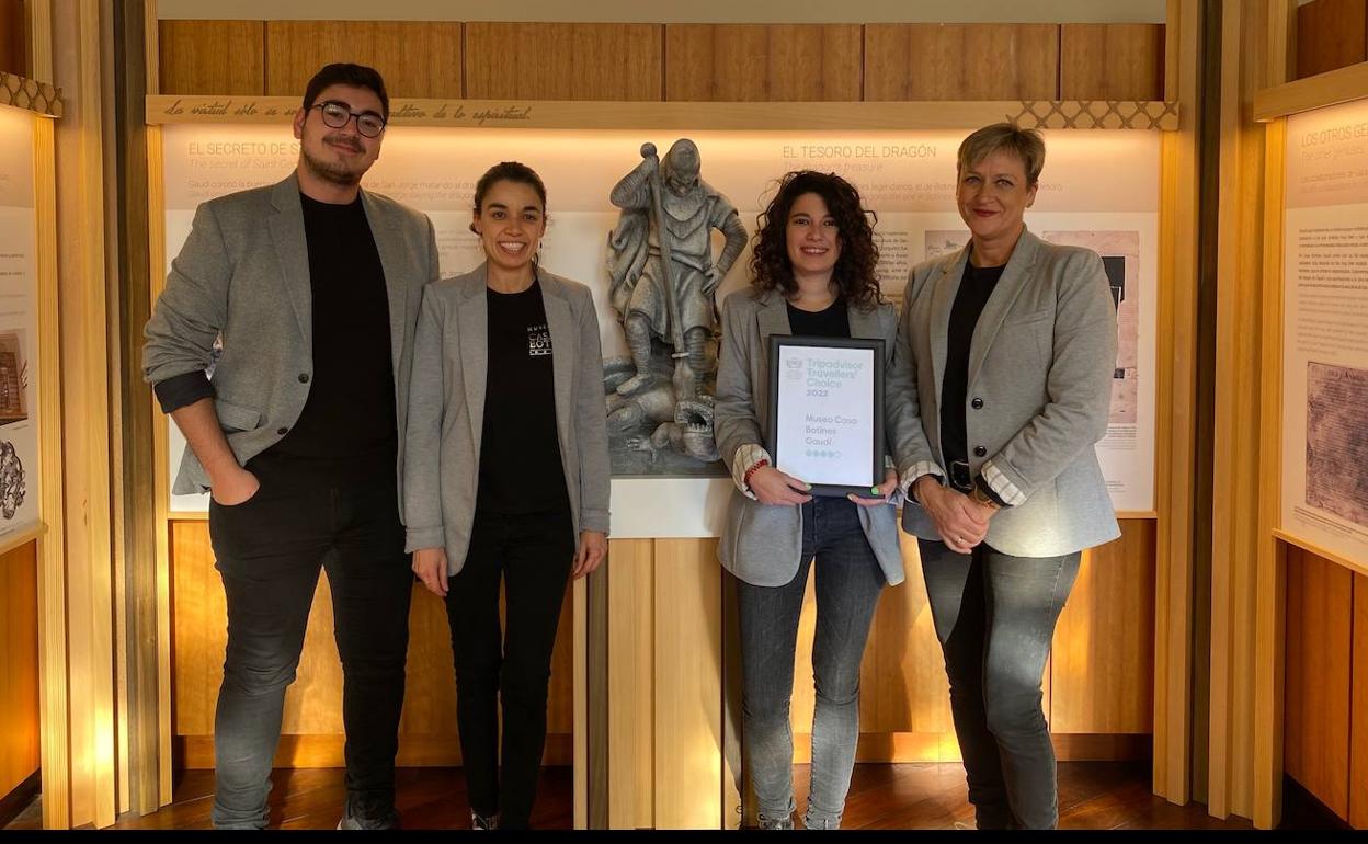 El Museo Casa Botines Gaudí ha ganado el premio Travelers' Choice de Tripadvisor 2022.
