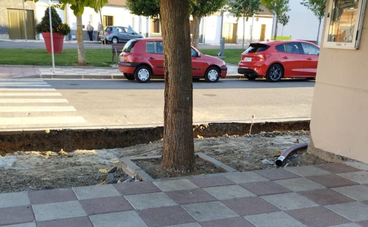 Una de las intervenciones que se están realizando en Santa María del Páramo.