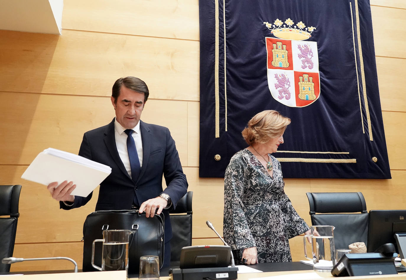 El consejero de Medio Ambiente, Vivienda y Ordenación del Territorio, Juan Carlos Suárez-Quiñones, comparece ante la Comisión de Economía y Hacienda de las Cortes de Castilla y León para informar sobre el Proyecto de Presupuestos de la Comunidad 2023 referente a su Departamento.