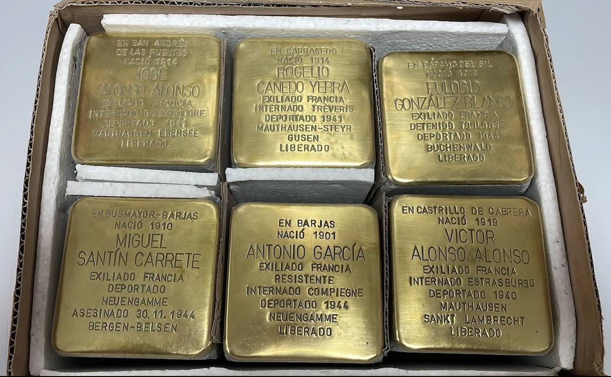 Nuevos 'adoquines de la memoria' para no olvidar a seis bercianos deportados a campos nazis