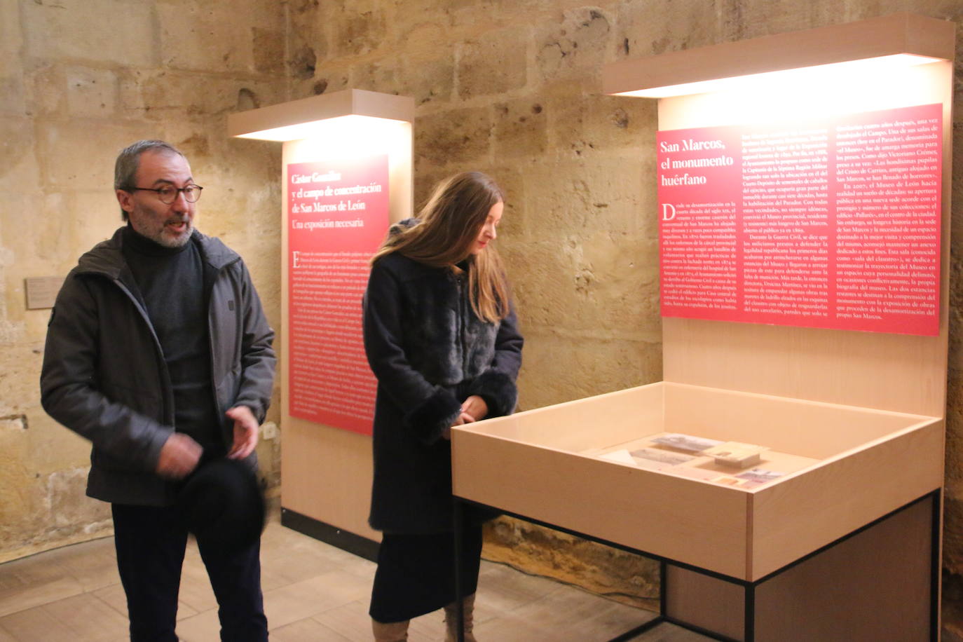 Inauguración de la exposición temporal 'Cástor González y el campo de concentración de San Marcos de León'