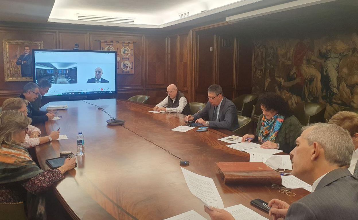 Junta de Gobierno Local celebrada este viernes en el Ayuntamiento de León. 