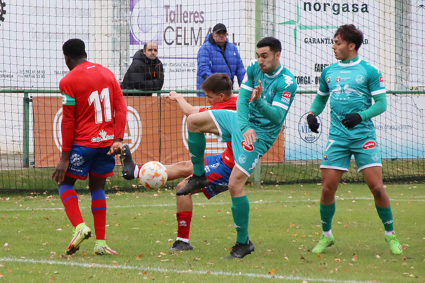 El conjunto maragato sumó la novena victoria seguida ante el Numancia B