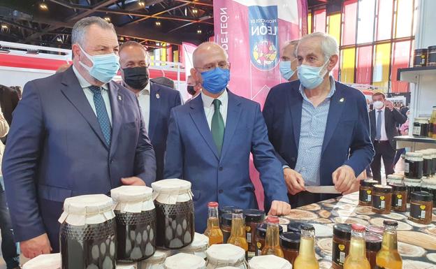 Inauguración de la Feria de Productos de León en 2021. 