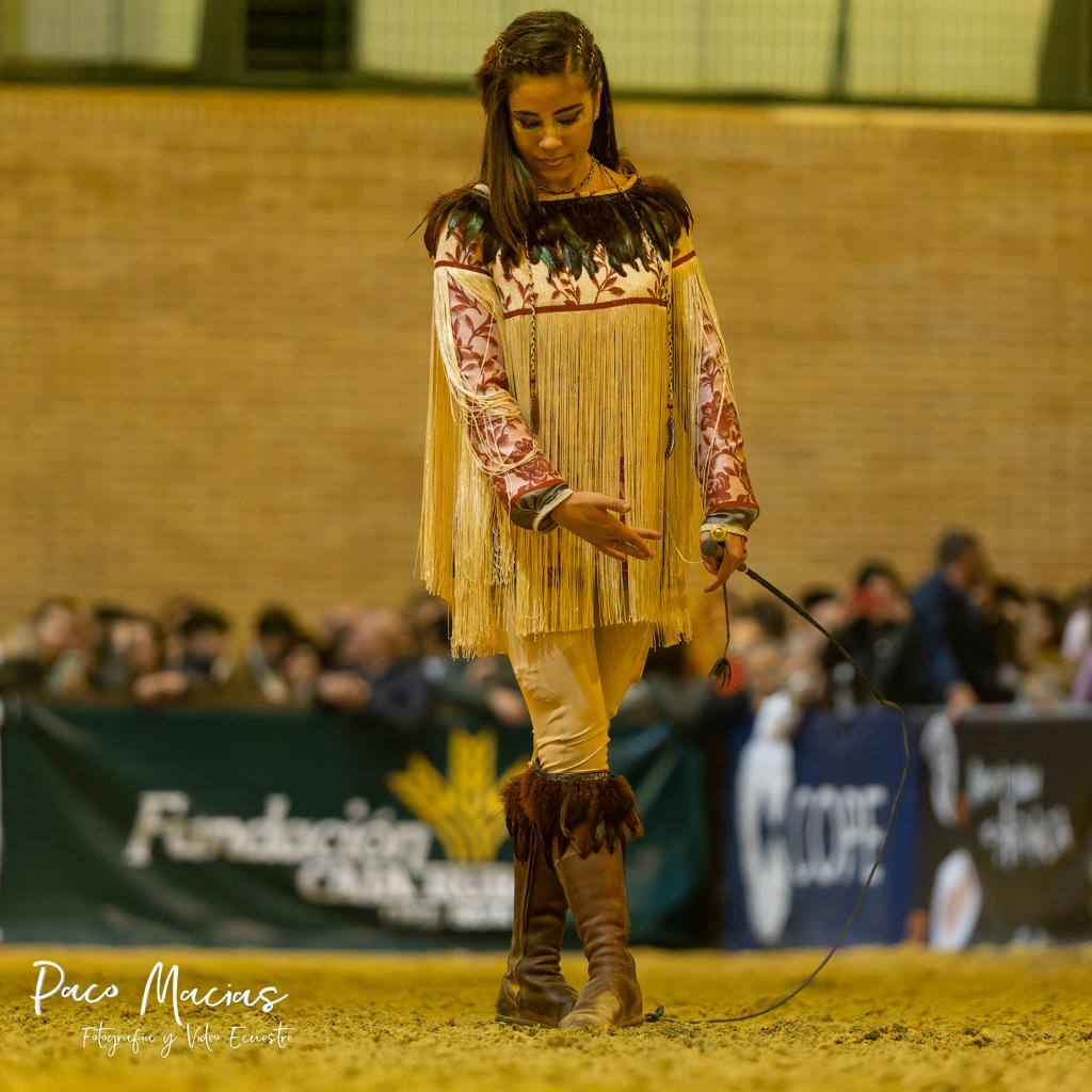 La leonesa Carlota ha quedado campeona del mundo en el concurso de exhibiciones del SICAB 2022.