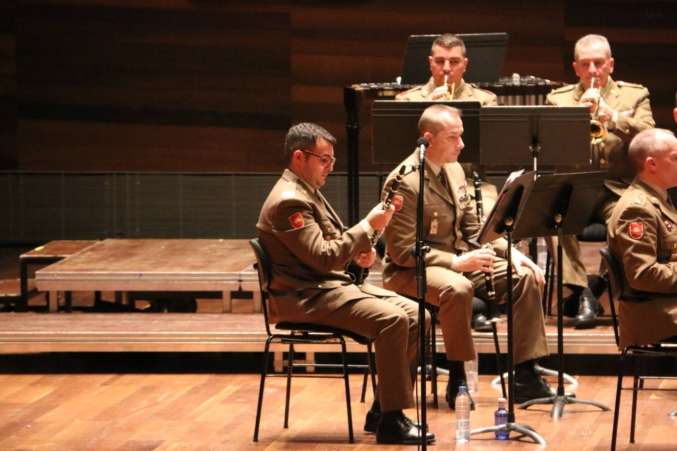 La Unidad de Música del Maca ha rendido homenaje a su patrona, este martes en el Auditorio 'Ciudad de León