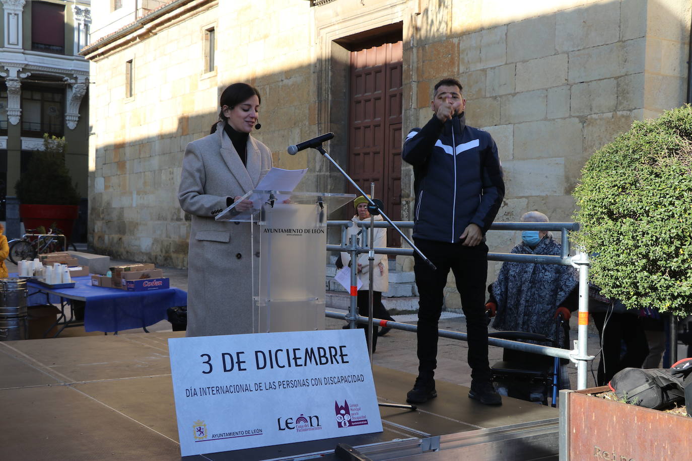 Celebración de los actos del 'Día Mundial de las Personas con Discapacidad' en León.