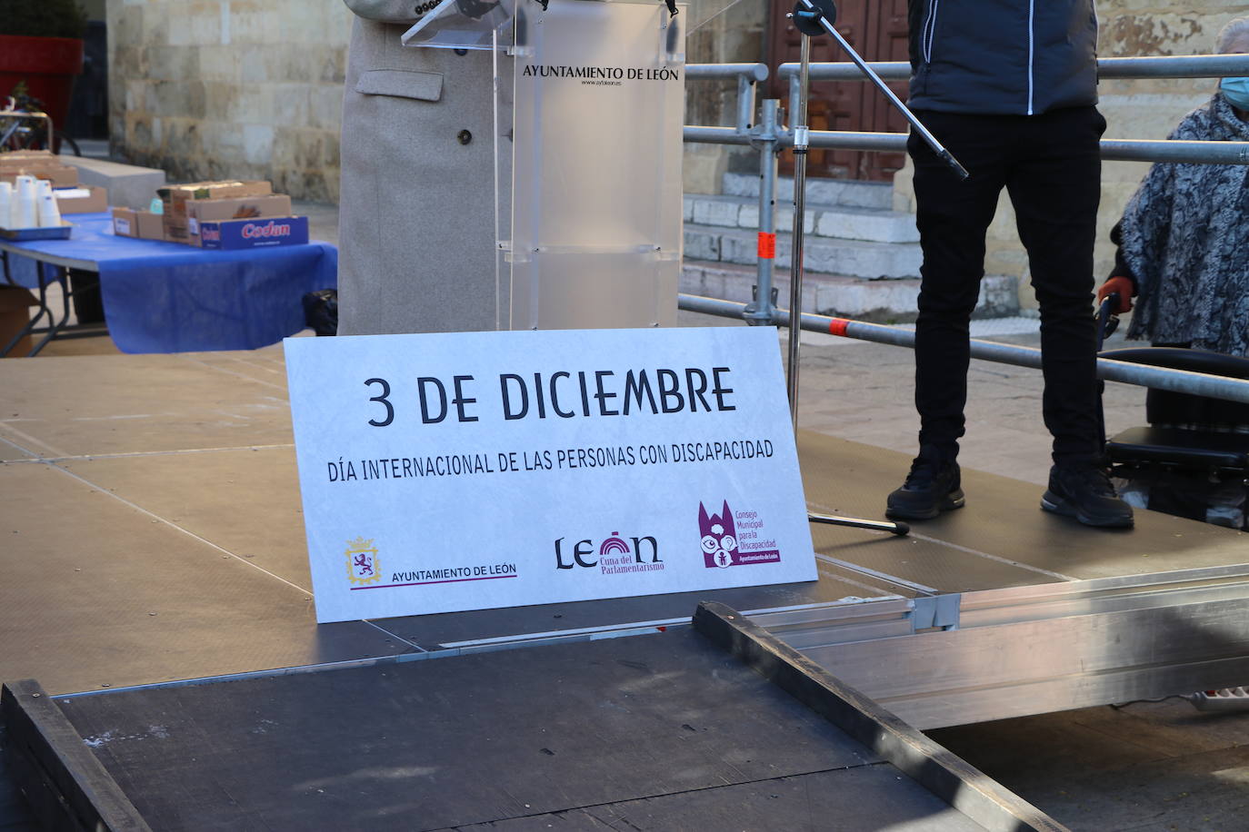 Celebración de los actos del 'Día Mundial de las Personas con Discapacidad' en León.