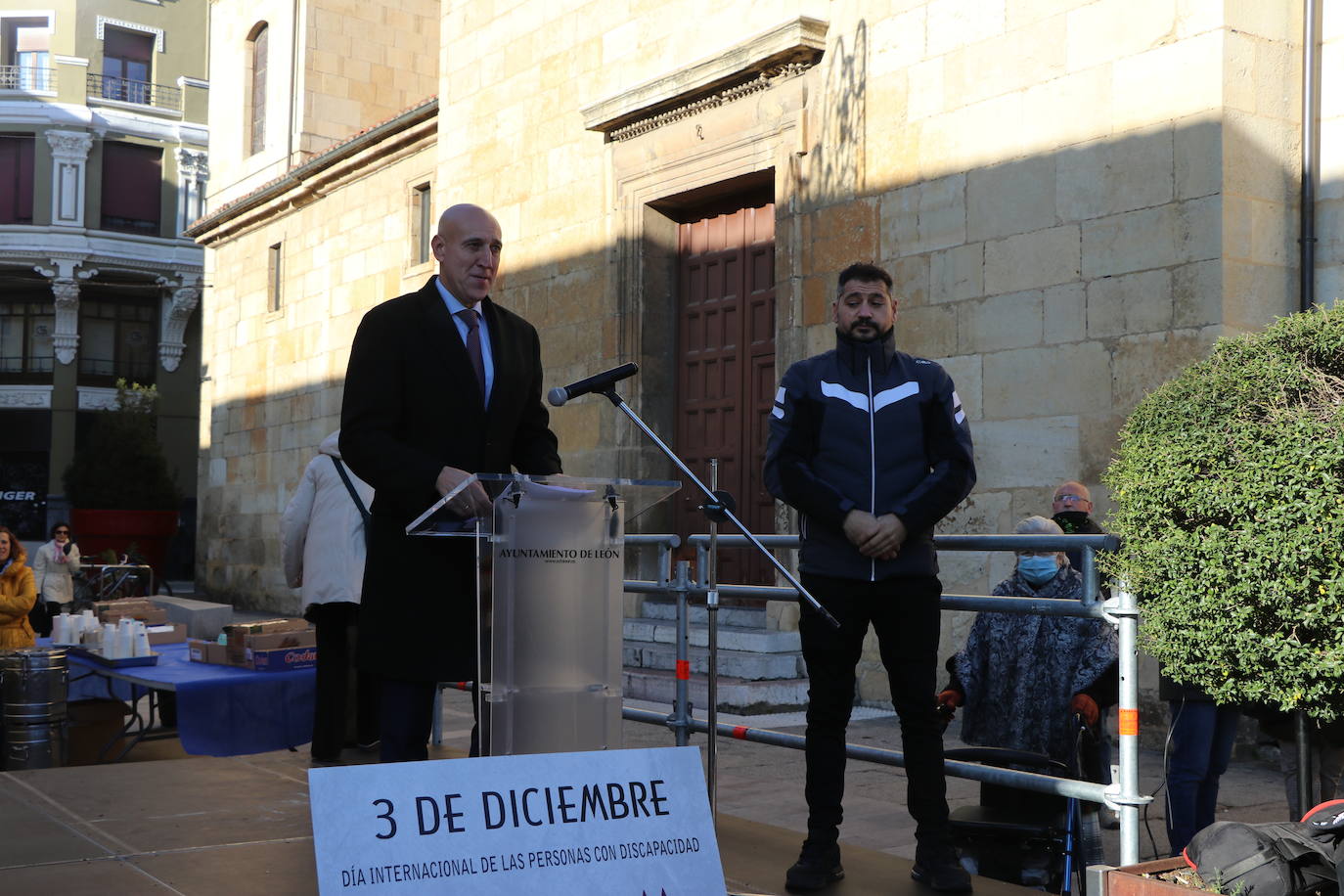 Celebración de los actos del 'Día Mundial de las Personas con Discapacidad' en León.