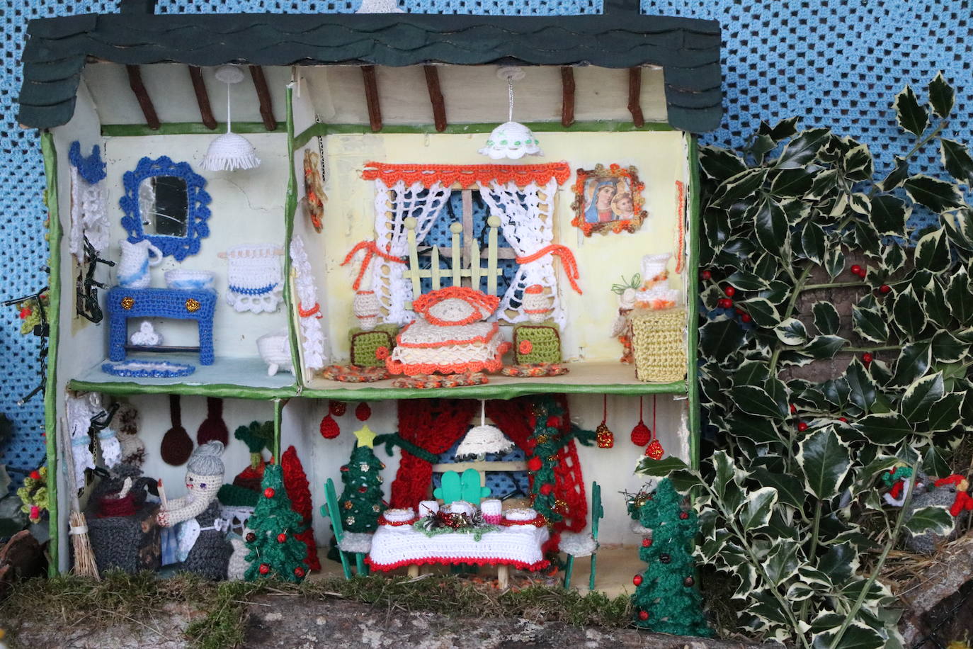 Encendido de las luces navideñas en la localidad de Villoria de Órbigo 