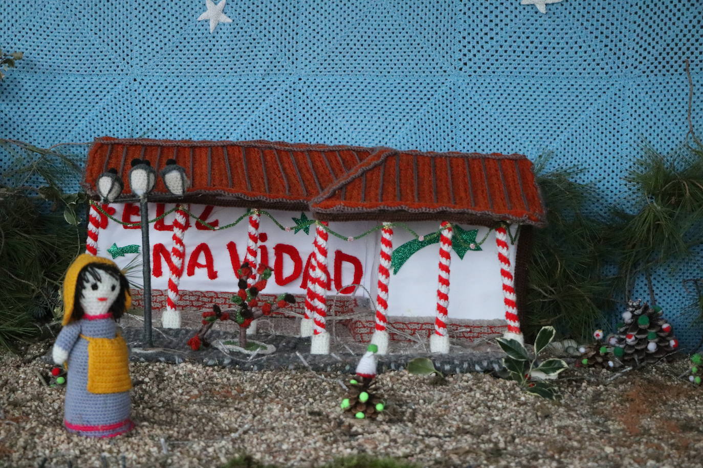 Encendido de las luces navideñas en la localidad de Villoria de Órbigo 