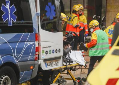 Imagen secundaria 1 - Imágenes del accidente.