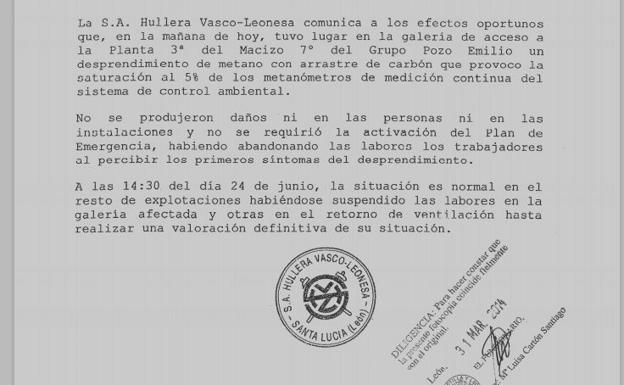 Un informe de la ULE remarca la ausencia de indicios «que hicieran prever la posibilidad de un accidente»