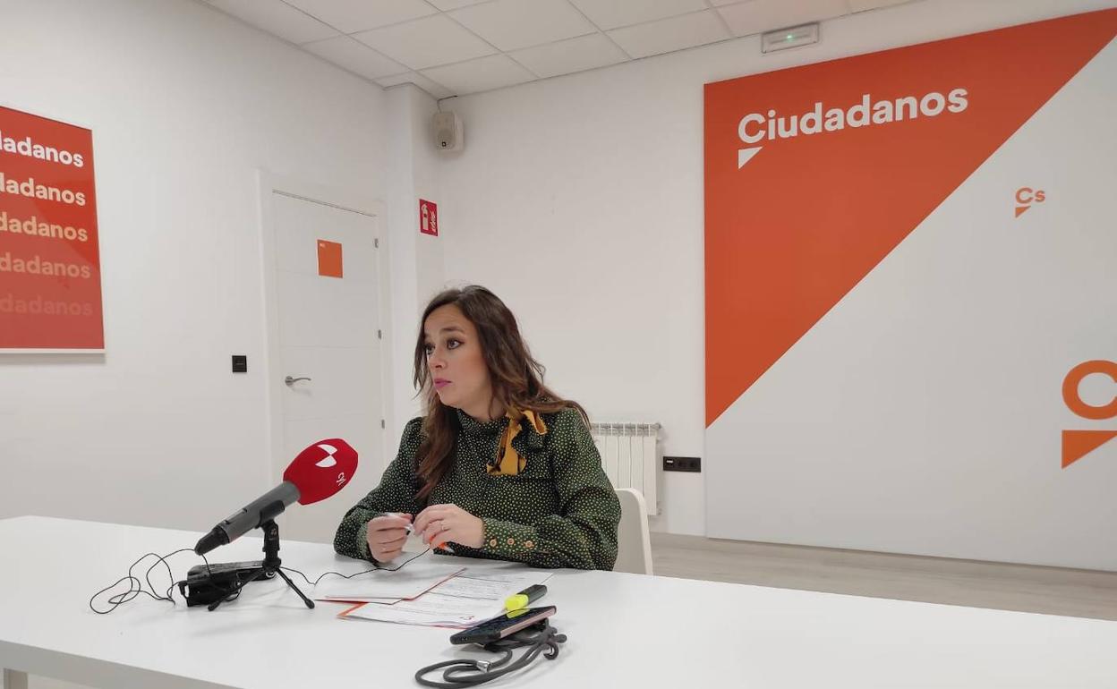 Gemma Villarroel, protavoz de Ciudadanos en la Diputación de León. 