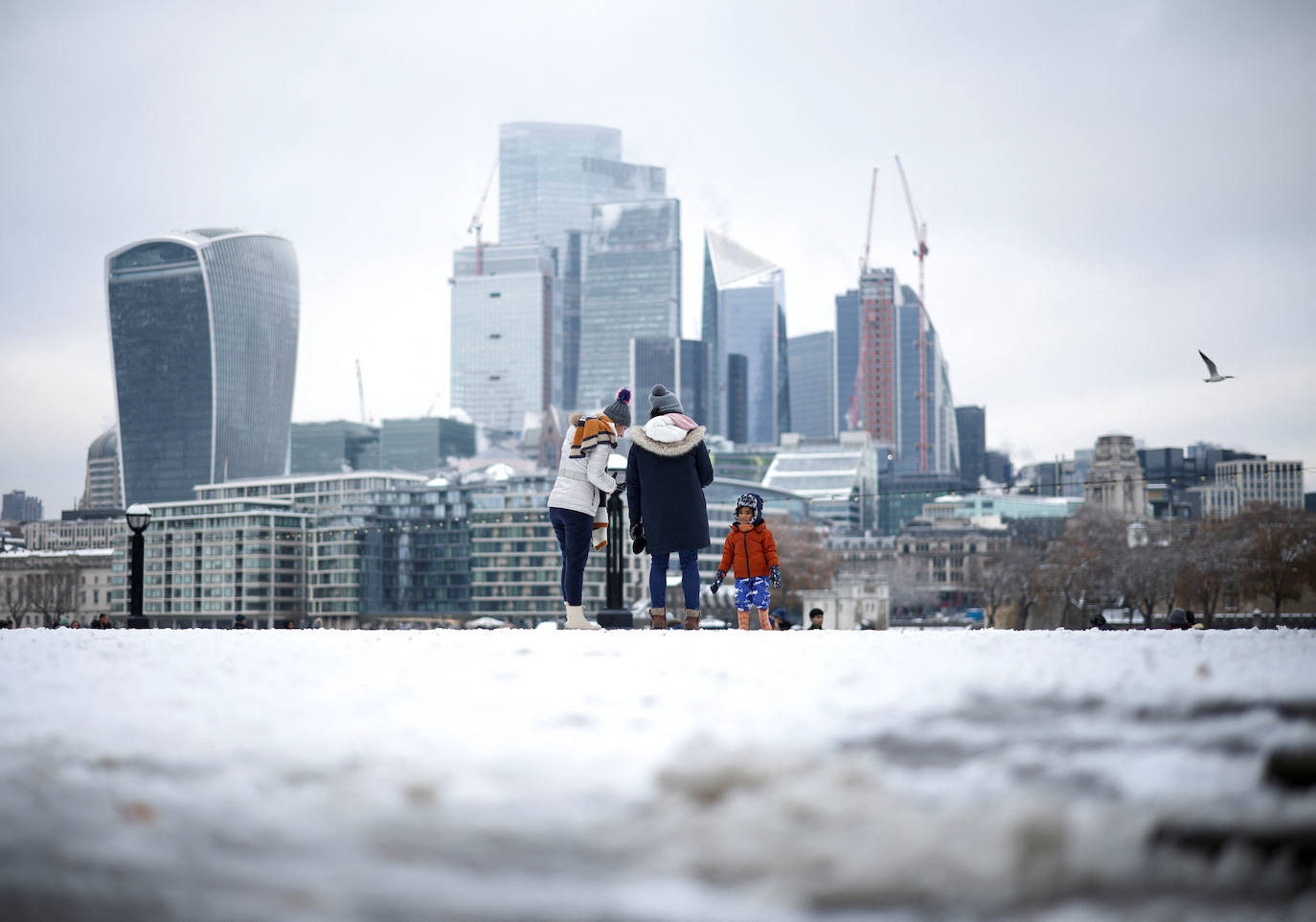 Fotos: Espectacular nevada en Londres