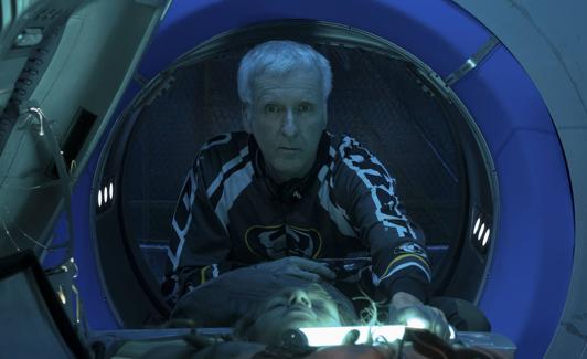 James Cameron en el set de 'Avatar: El sentido del agua'.