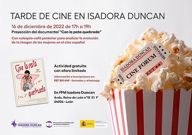 El viernes 16, a las 17:00 horas, se proyectará la película «Con la pata quebrada».