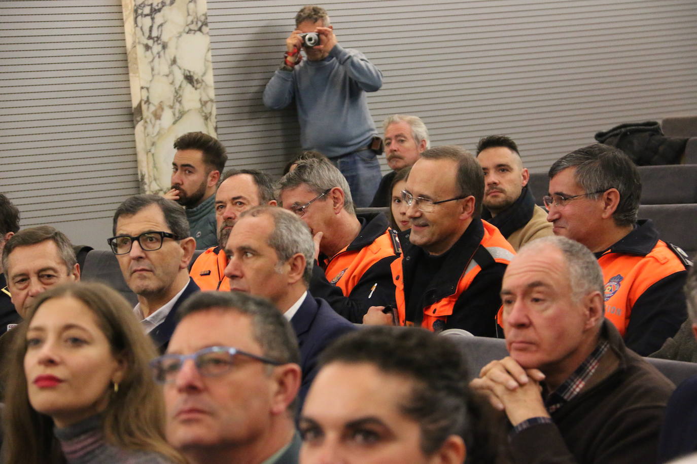 Homenaje del Ayuntamiento de León a los voluntarios de Protección Civil. 