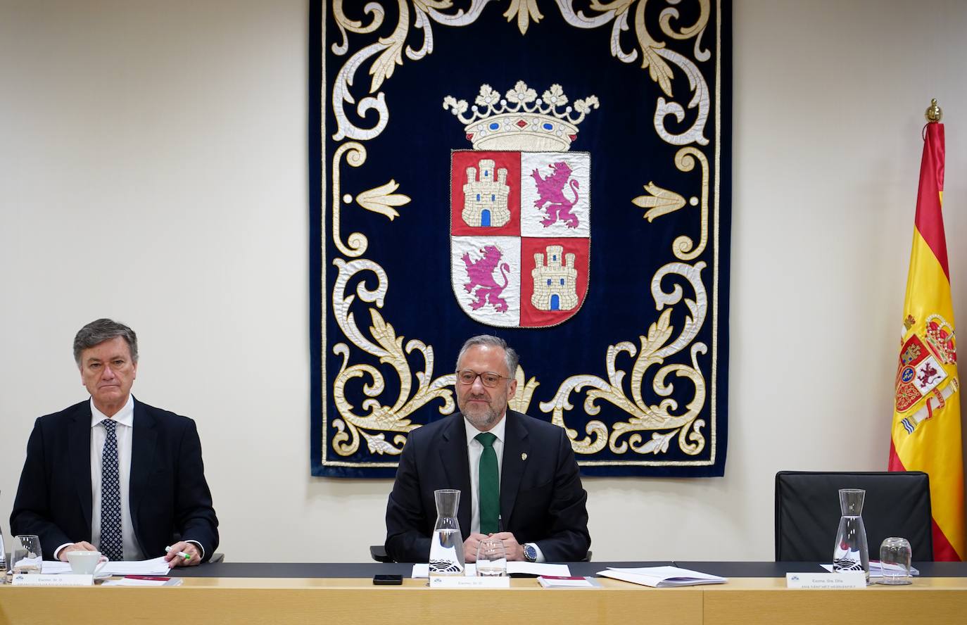 Reunión de la mesa de protavoces de los grupos parlamentarios en las Cortes.