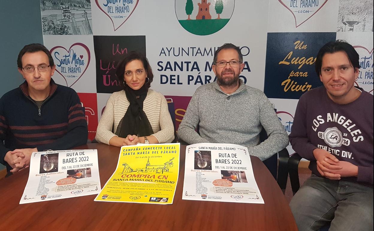 Presentación de la campaña en apoyo al comercio local de Santa María del Páramo.