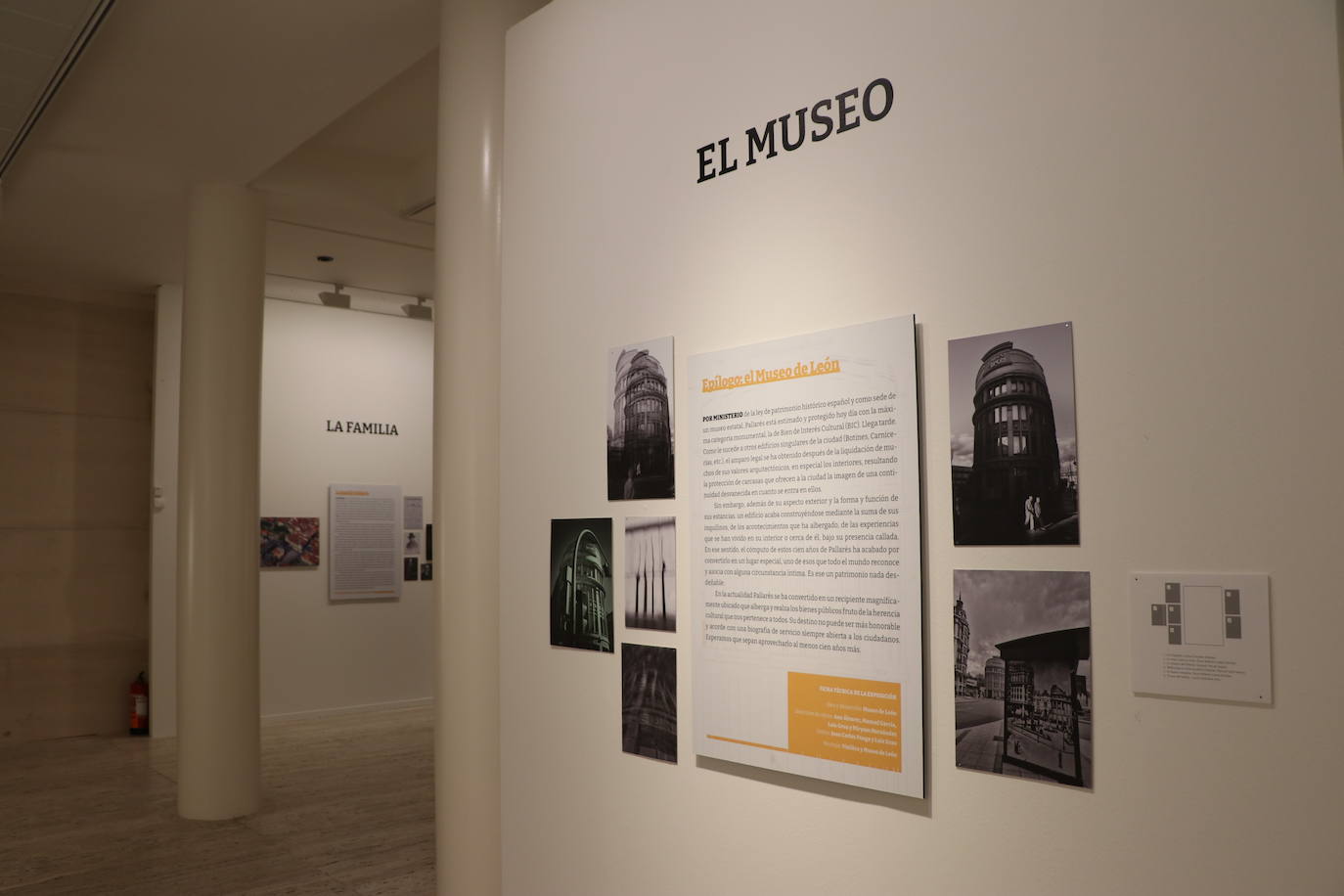 Exposición del aniversario del edificio Pallarés en León. 