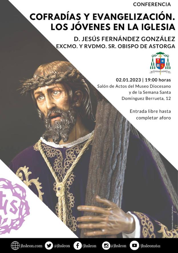 El obispo de Astorga ofrece una conferencia sobre el papel evangelizador de las cofradías.