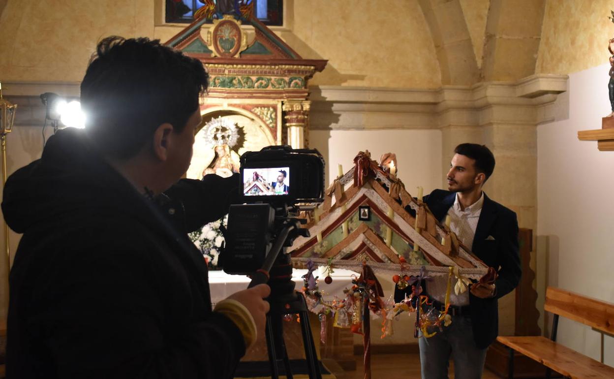 Fotografía de un momento de la grabación del documental.